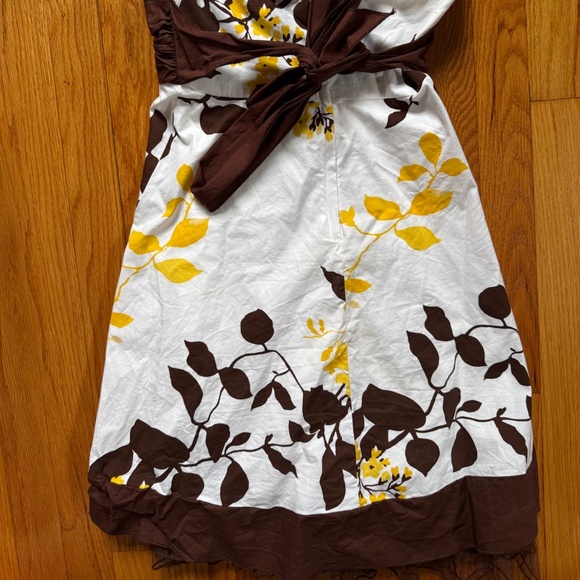 vintage y2k 2000s halter wrap around dress with a floral pattern and lace bottom - Picture 8 of 8